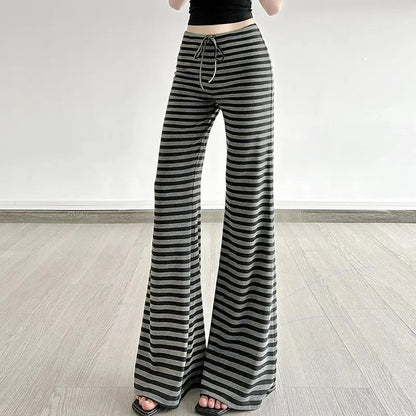 Striped Flare Sweatpants