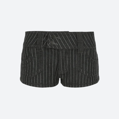 Striped Micro Shorts