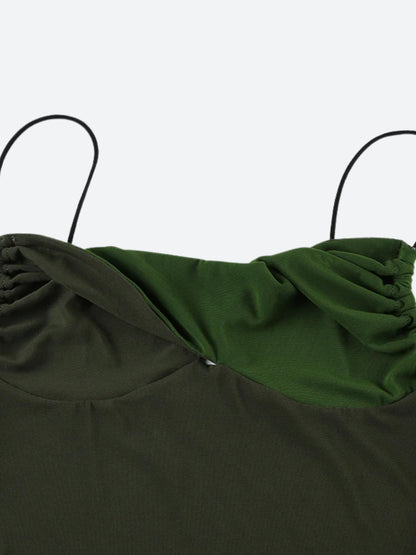 Twisted Bust Mesh Top