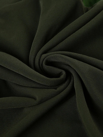 Twisted Bust Mesh Top