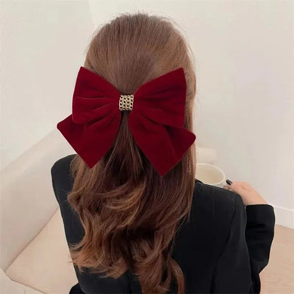 Vintage Black Wine Red Prom Party Christmas Hair Accessory