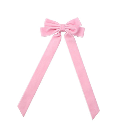 Large Velvet Wedding Long Ribbon Hair Accessory