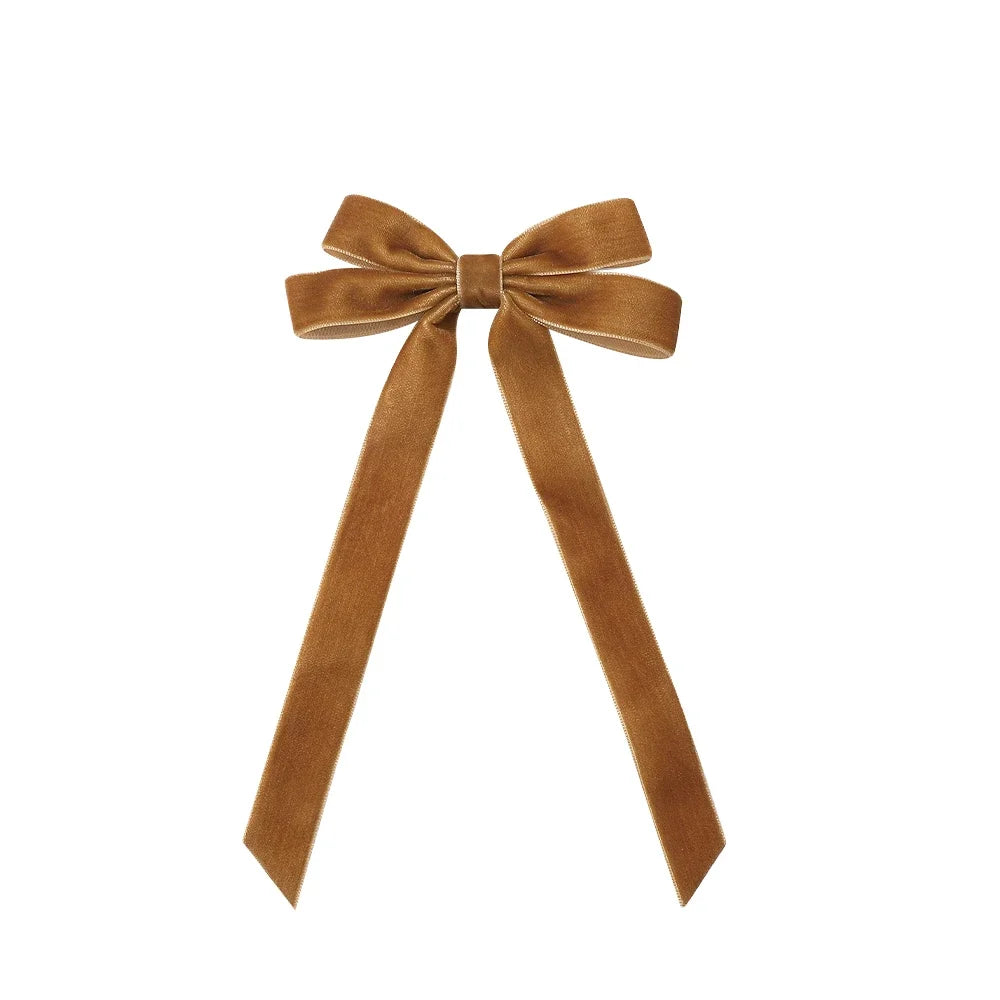 Large Velvet Wedding Long Ribbon Hair Accessory