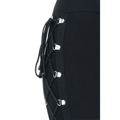 Vintage Gothic Lace Up Slim Halloween Pants