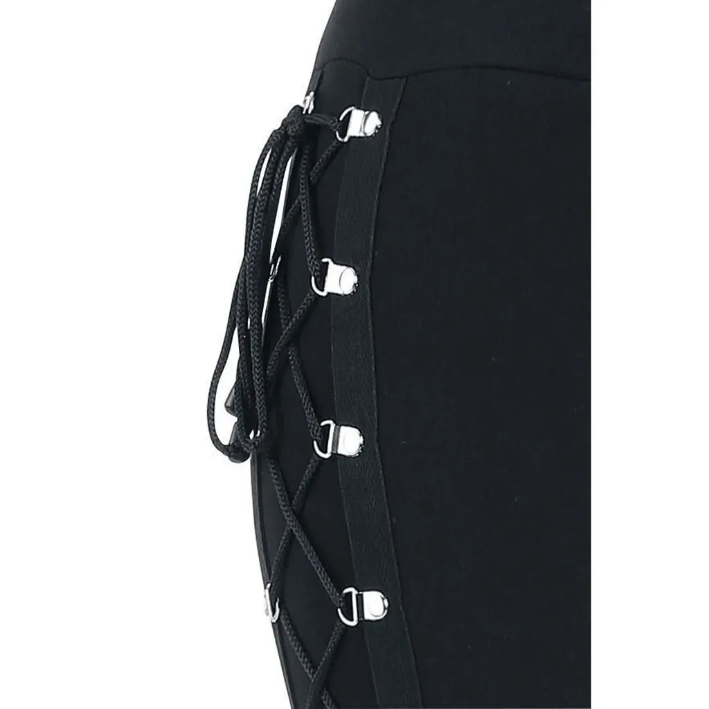 Vintage Halloween Slim Up Gothic Lace Pants