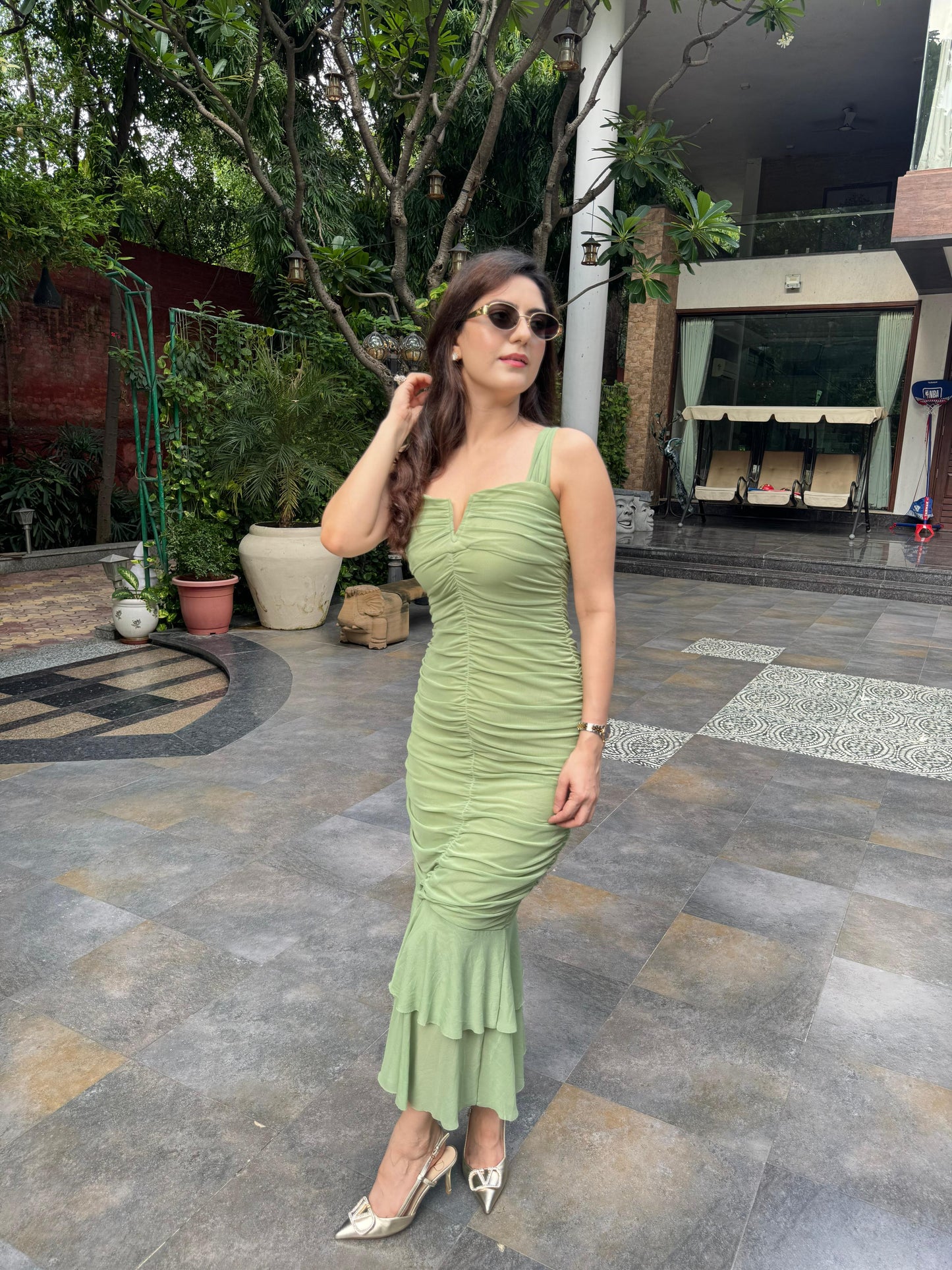 Kayla Maxi Dress - Green