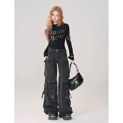 Y2K Japanese Cargo Halloween Pants