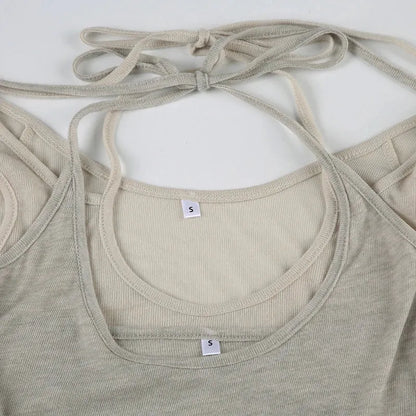 Y2K Cut Out Crop Top