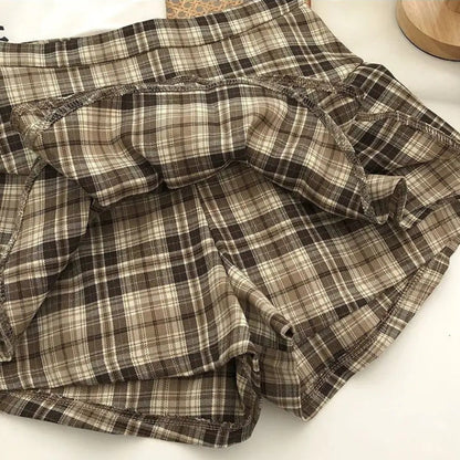 Y2K Plaid Mini Skort
