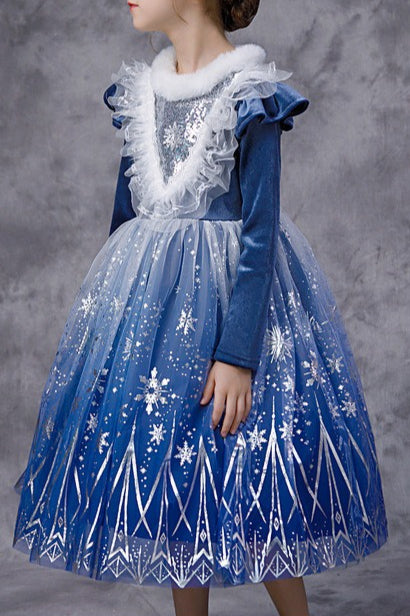Ice Princess Dress Kid Halloween