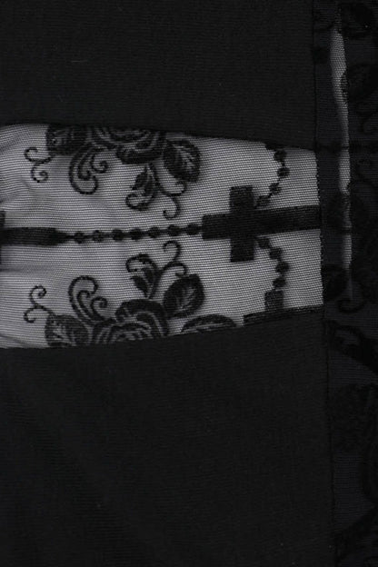 Contrast Stitch Cross Long Sleeve T-Shirt