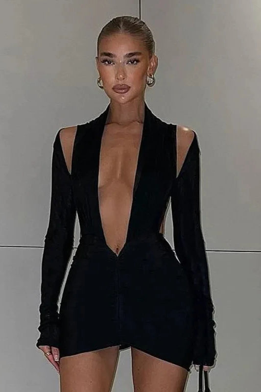 Sexy Bodycon Halter Mini Dress