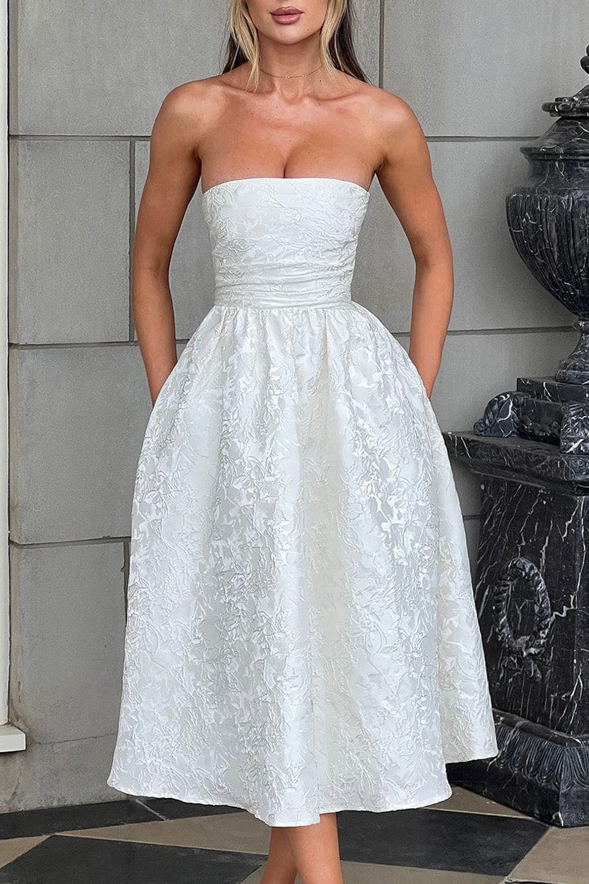 Strapless Elegant Party Dress