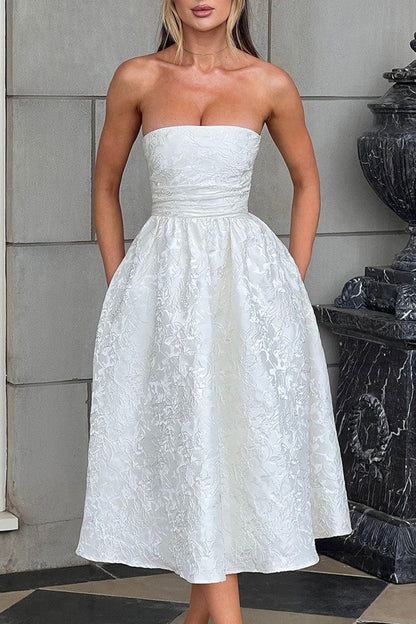 Strapless Elegant Party Dress