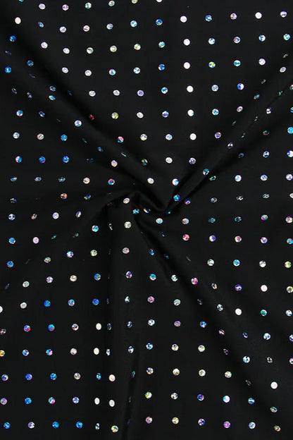 Sequins Tie Front Long Sleeve Bandage Maxi Dress