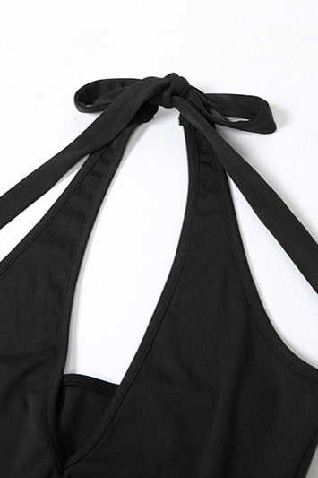 Halter Backless Tie Party Dress