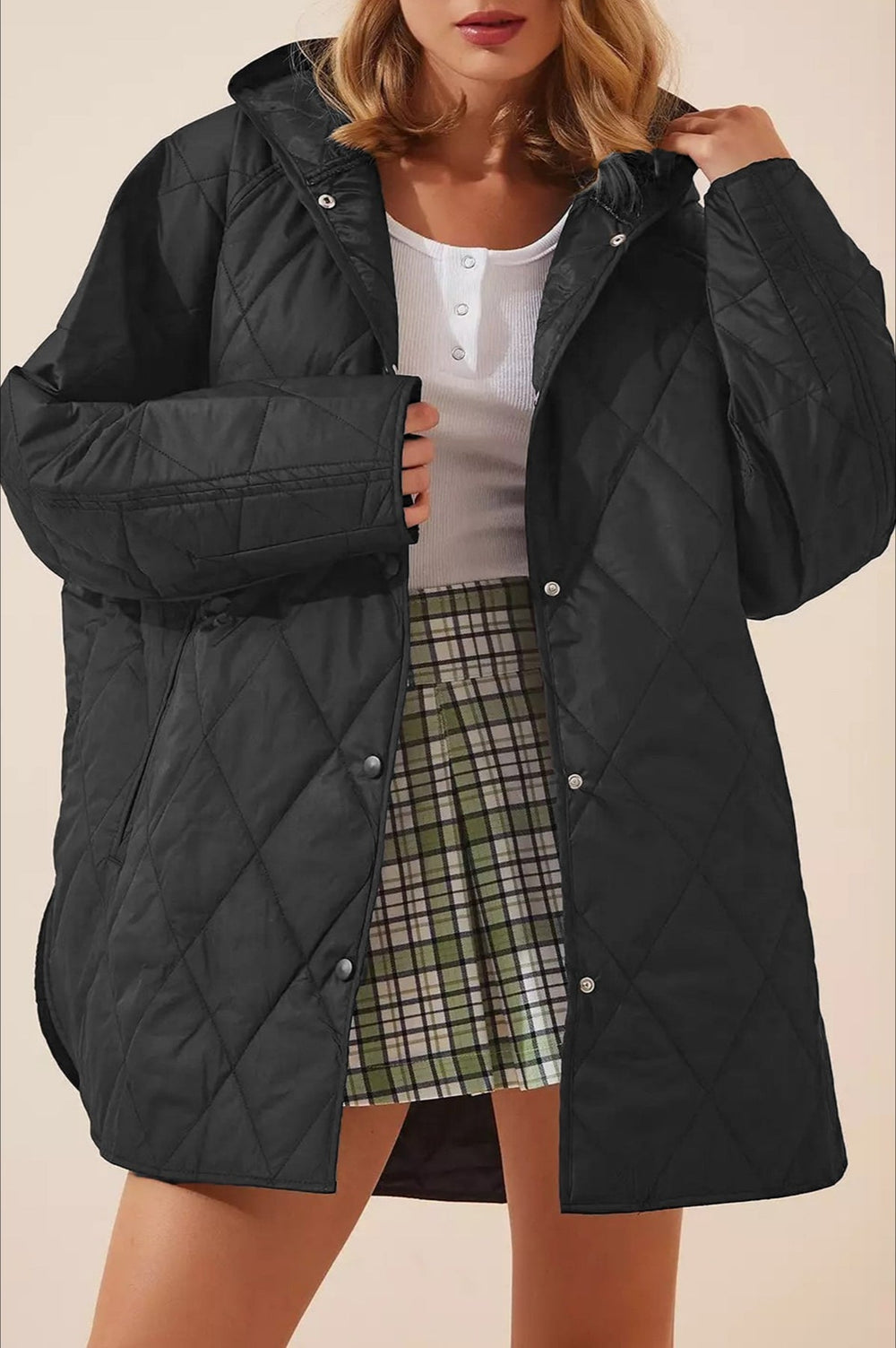 Casual Long Hooded Puffer Jacket