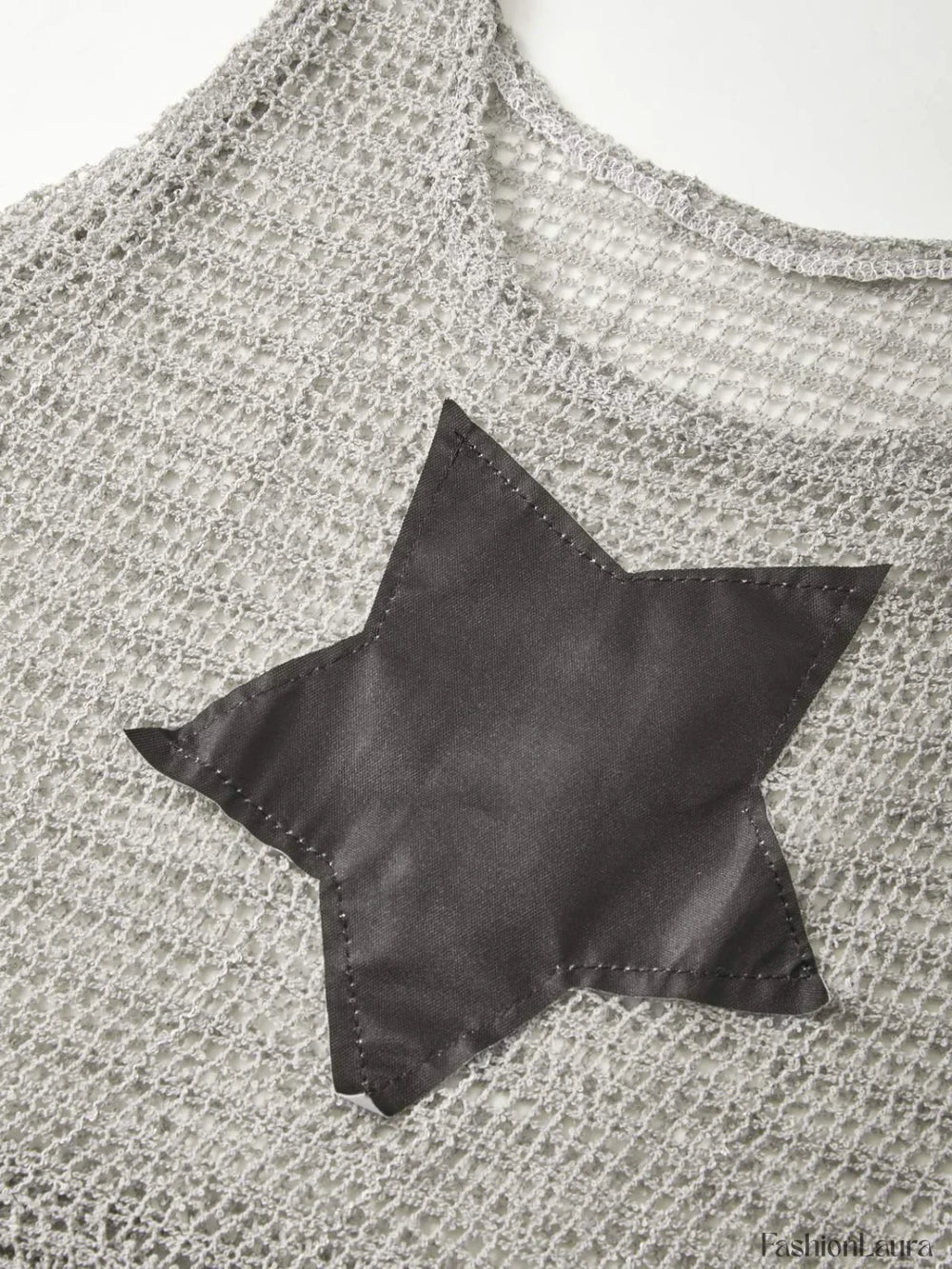 Arm Gloves Hollow Out Star Crochet Knit Mini Dress Mini Dresses