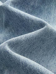 Asymmetric Waist Wide Leg Jeans Pants