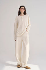 Slimming Narrow Curved Knit Pants