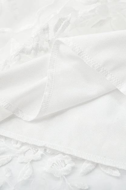 Lace Mesh Backless Boho Dress