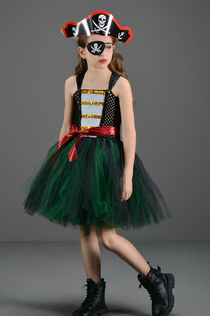 Pirate Girl Tutu Dress Kid Halloween Costume