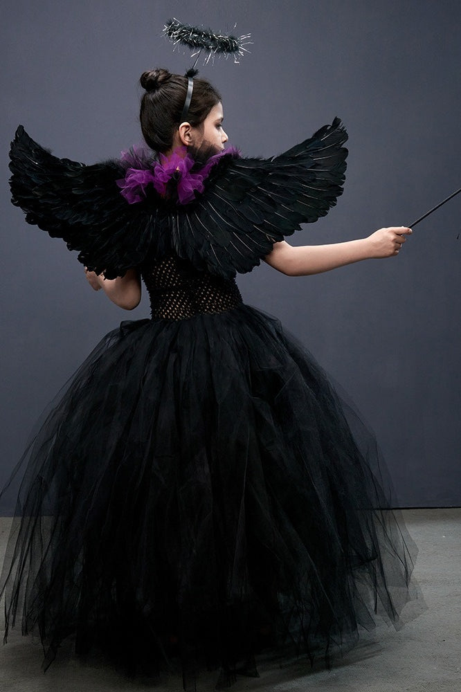 Winged Witch Kid Halloween Costume