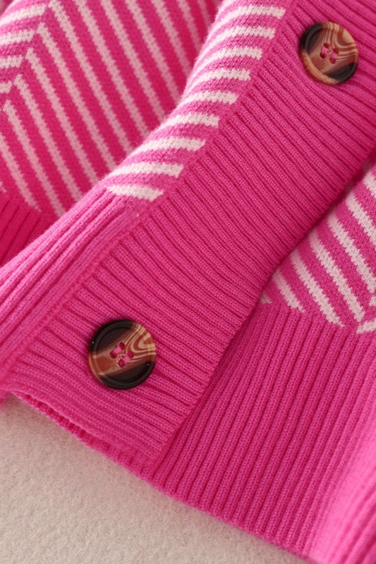 Long Sleeve Loose Knit Cardigan Sweater