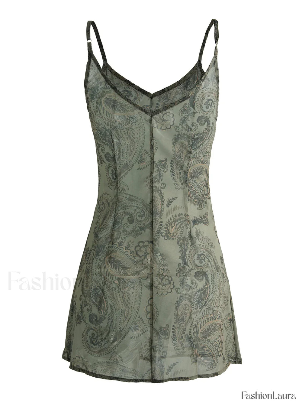 Backless Printed Slip Mini Dress Mini Dresses