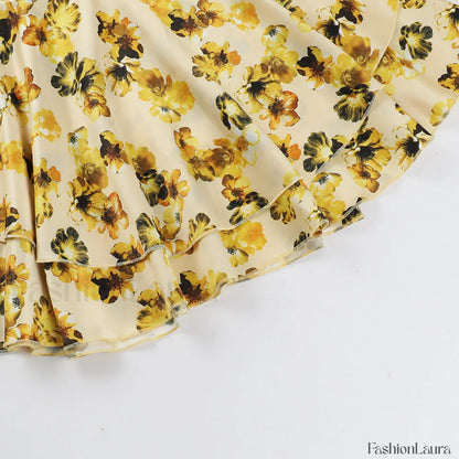 Backless Strappy Slim Fit Mini Floral Dress