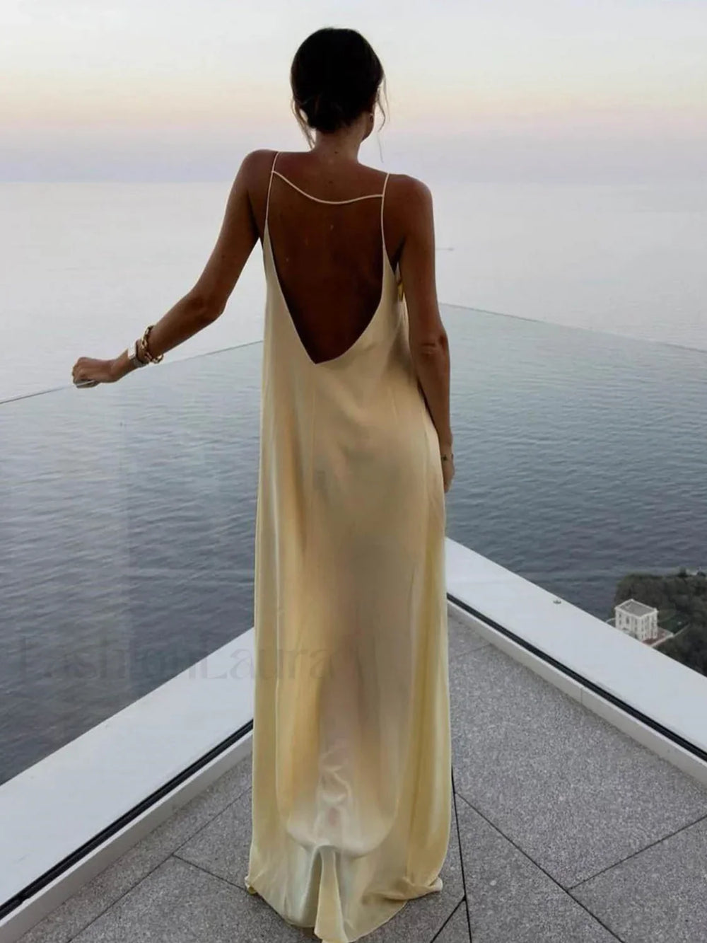 Backless Vacation Graceful Long Dress Dresses