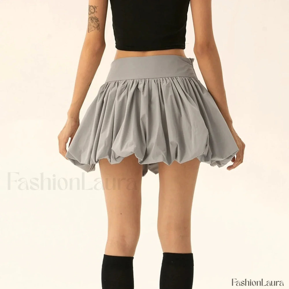 Balloon High Waist A Line Skirt