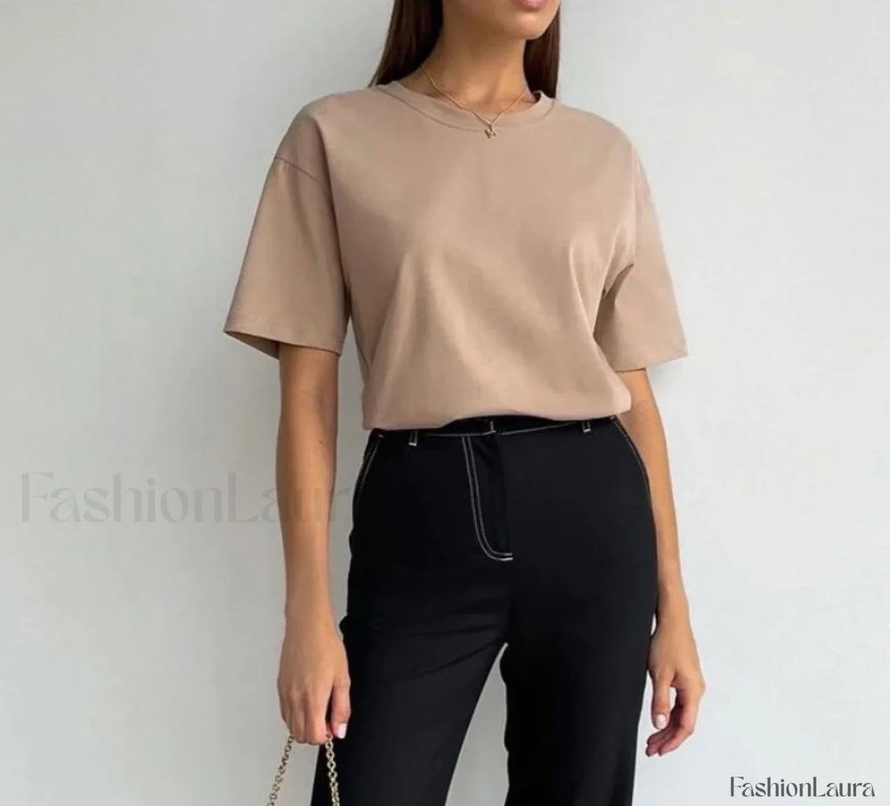 Basic Cotton Loose T Shirt