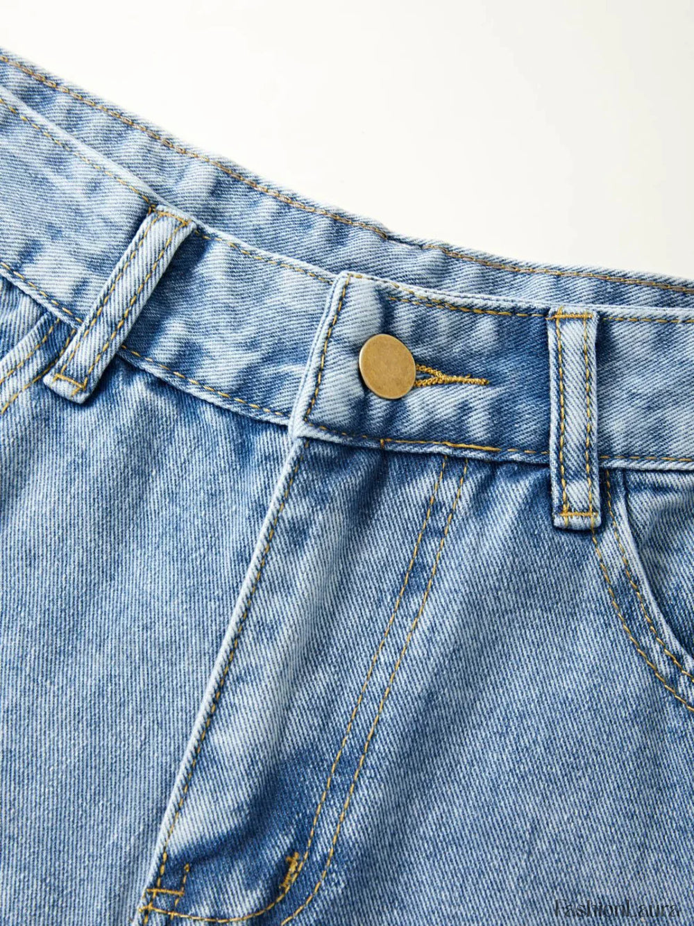 Basic Wash Straight Leg Boyfriend Jeans Boyfriend Jeans