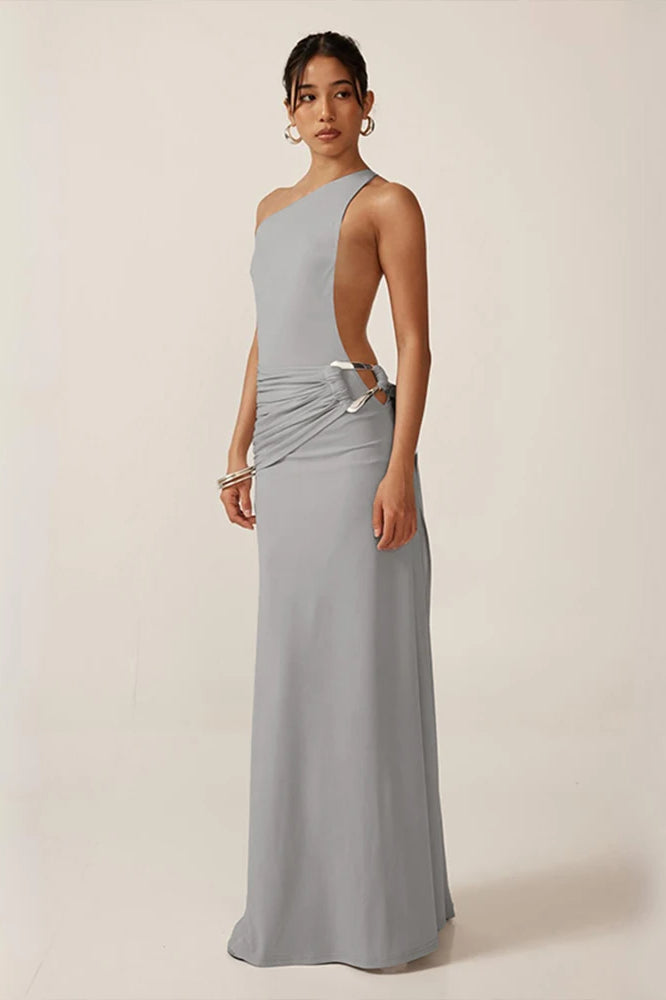 Weird Puss Sexy Backless Maxi Dress