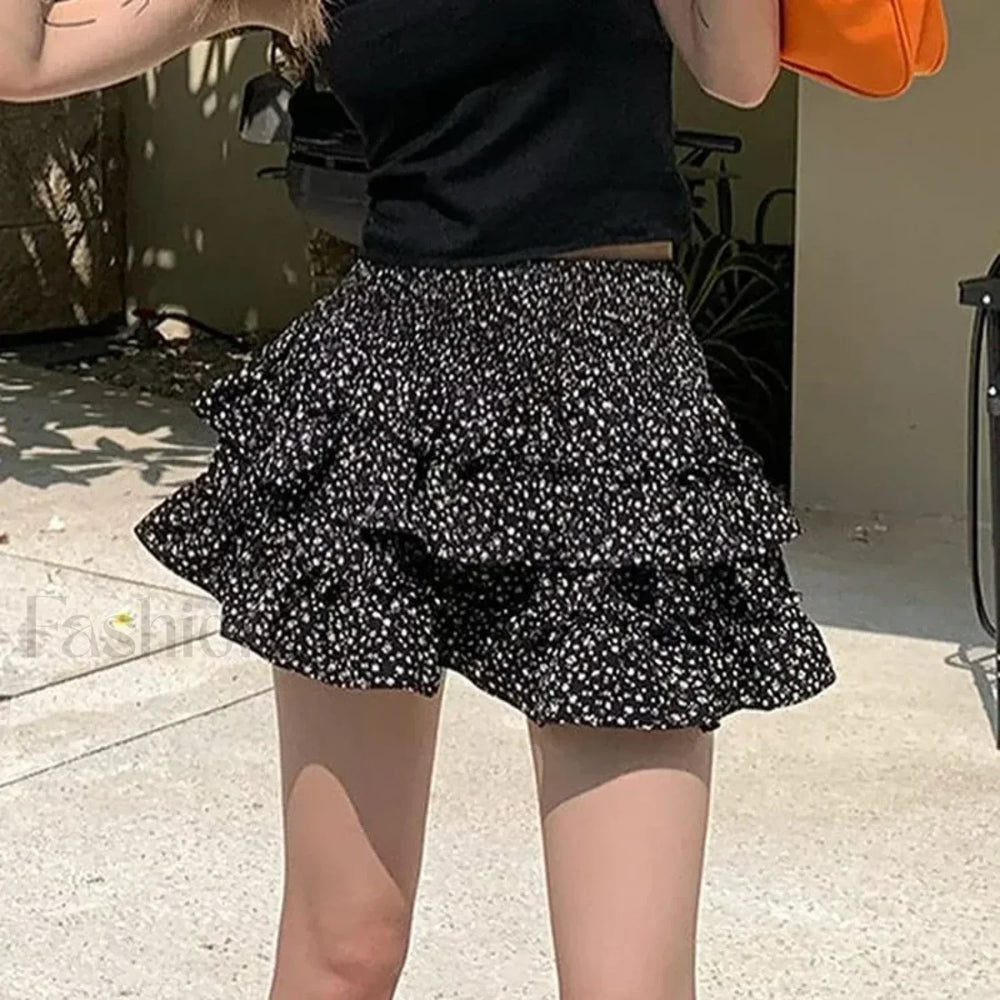 Black Ball Gown Mini Skirt