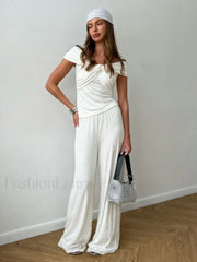 Black Crop Off Shoulder T Shirt