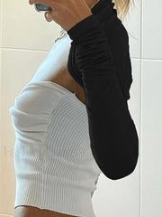 Black Long Sleeve Bolero Shrug Cardigan Sweaters