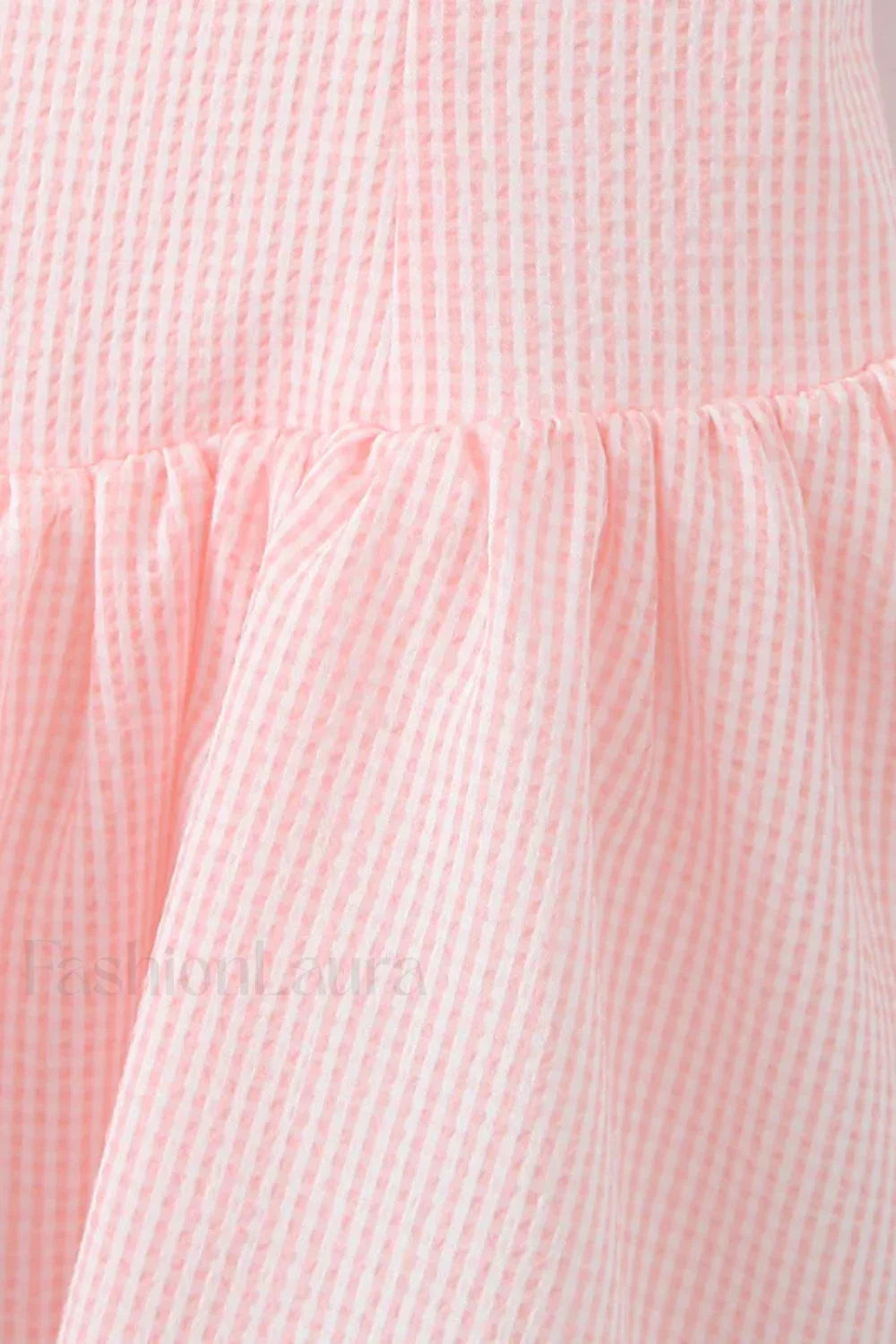 Bow Tie Mesh Cami Puff Mini Dress