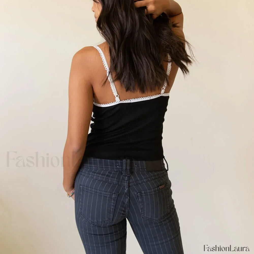 Bow V Neck Club Crop Top