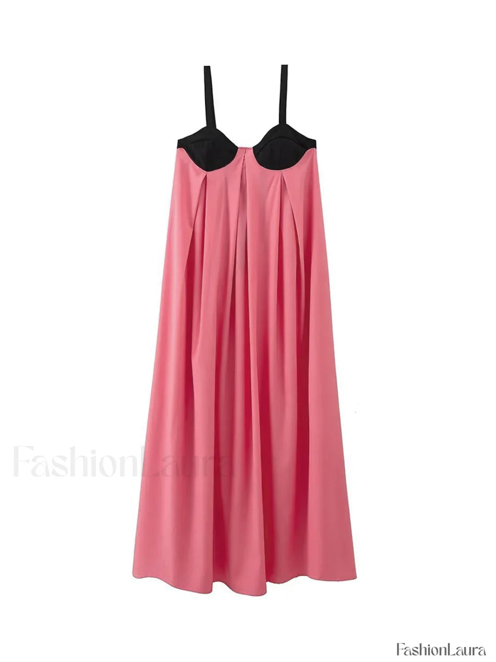 Bra Splicing Halter Strap Long Dress Dresses