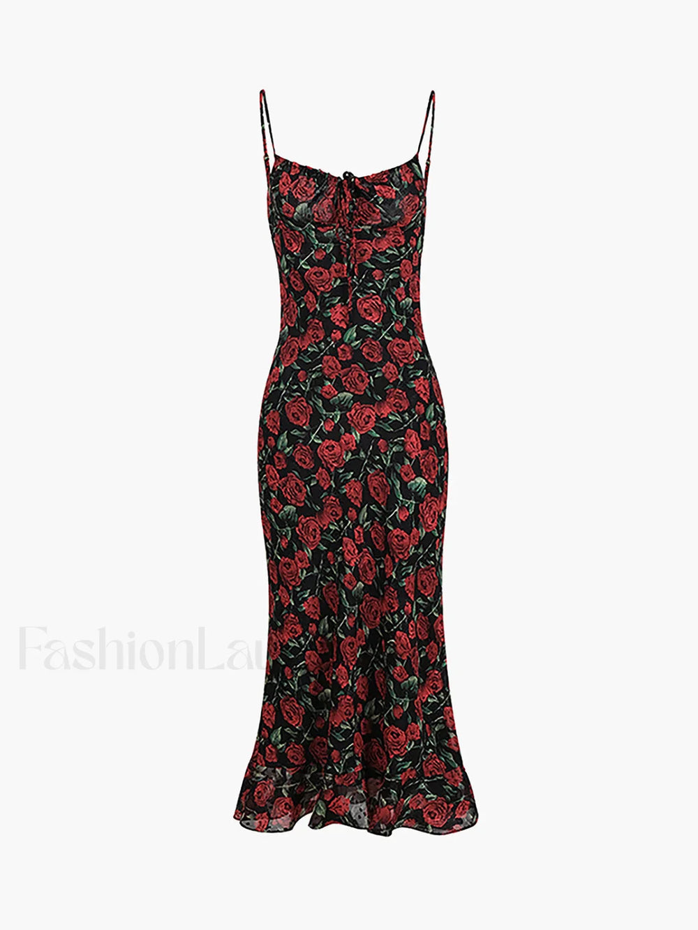 Bulgarian Roses Floral Cami Long Dress Dresses