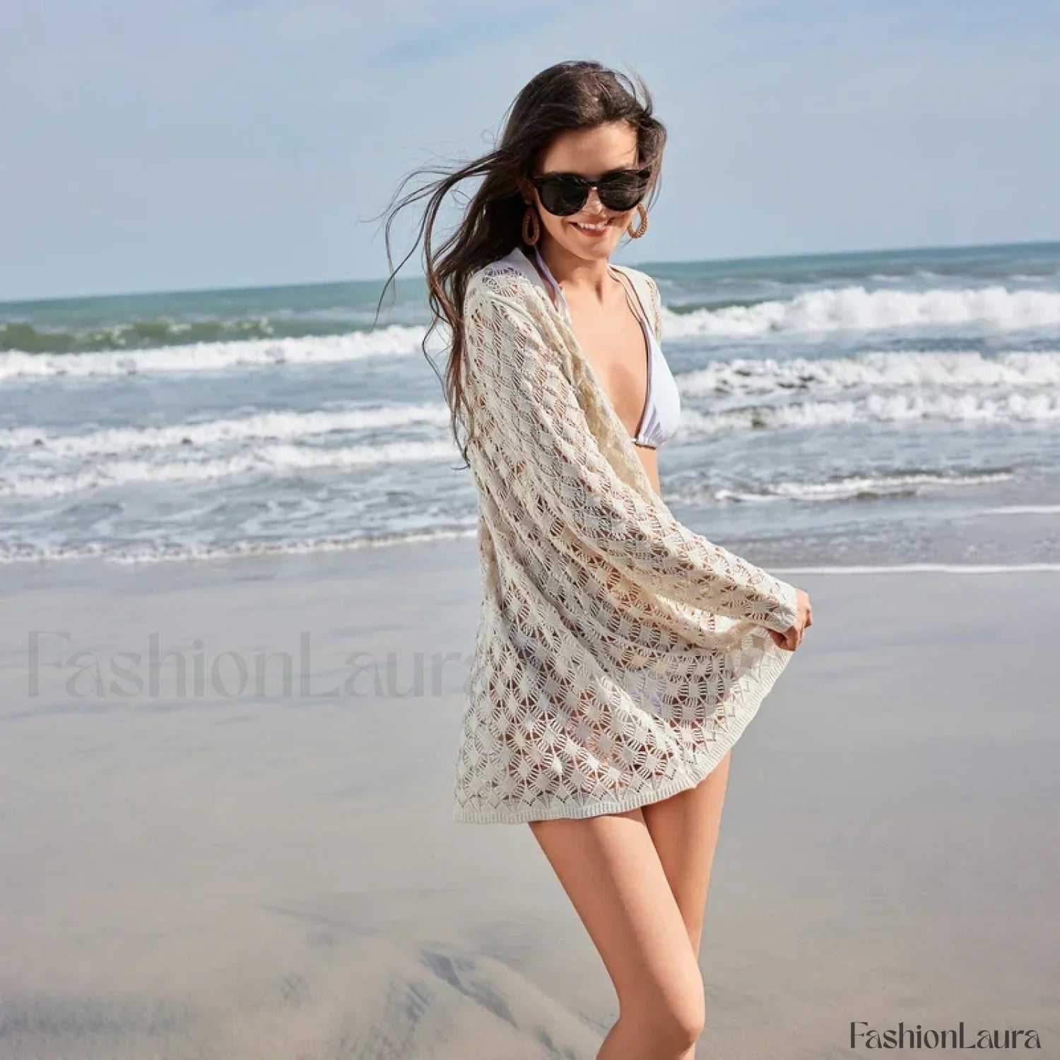 Butterfly Tassel Crochet Cover Up