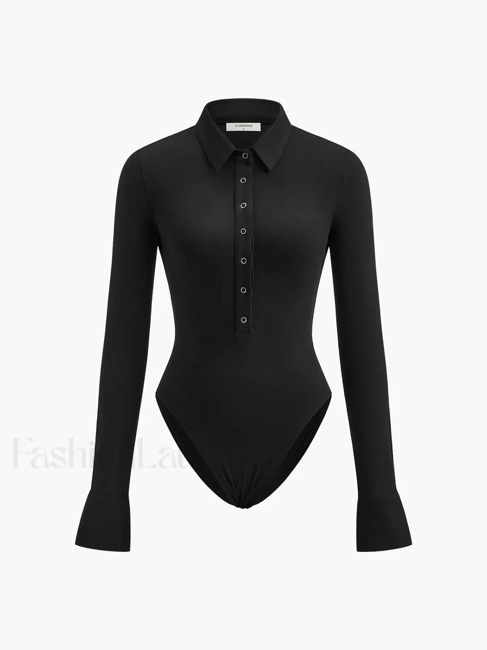 Button Down Collared Bodysuit Bodysuits