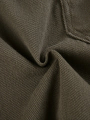 Buttoned Straight Leg Cargo Jeans Cargo Jeans