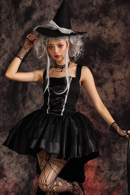 Strappy Witch Tail Dress Halloween Costume