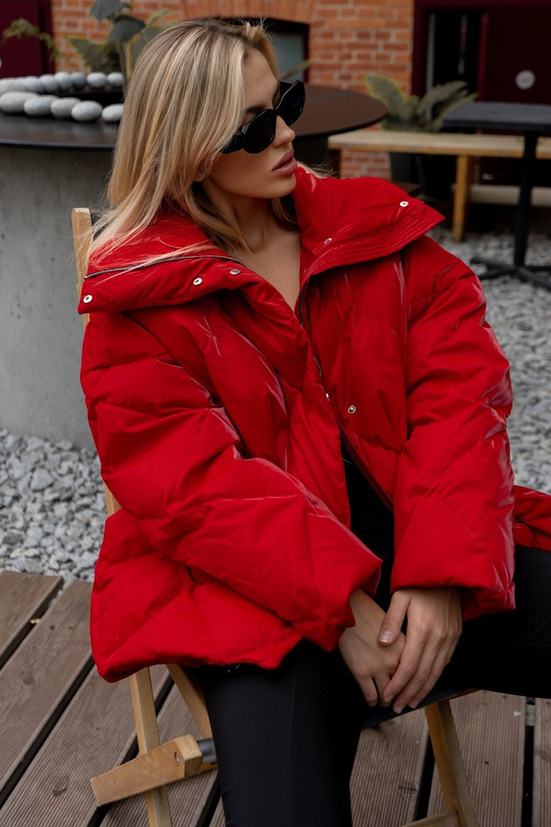 Loose Fit Quilted Cotton Jacket