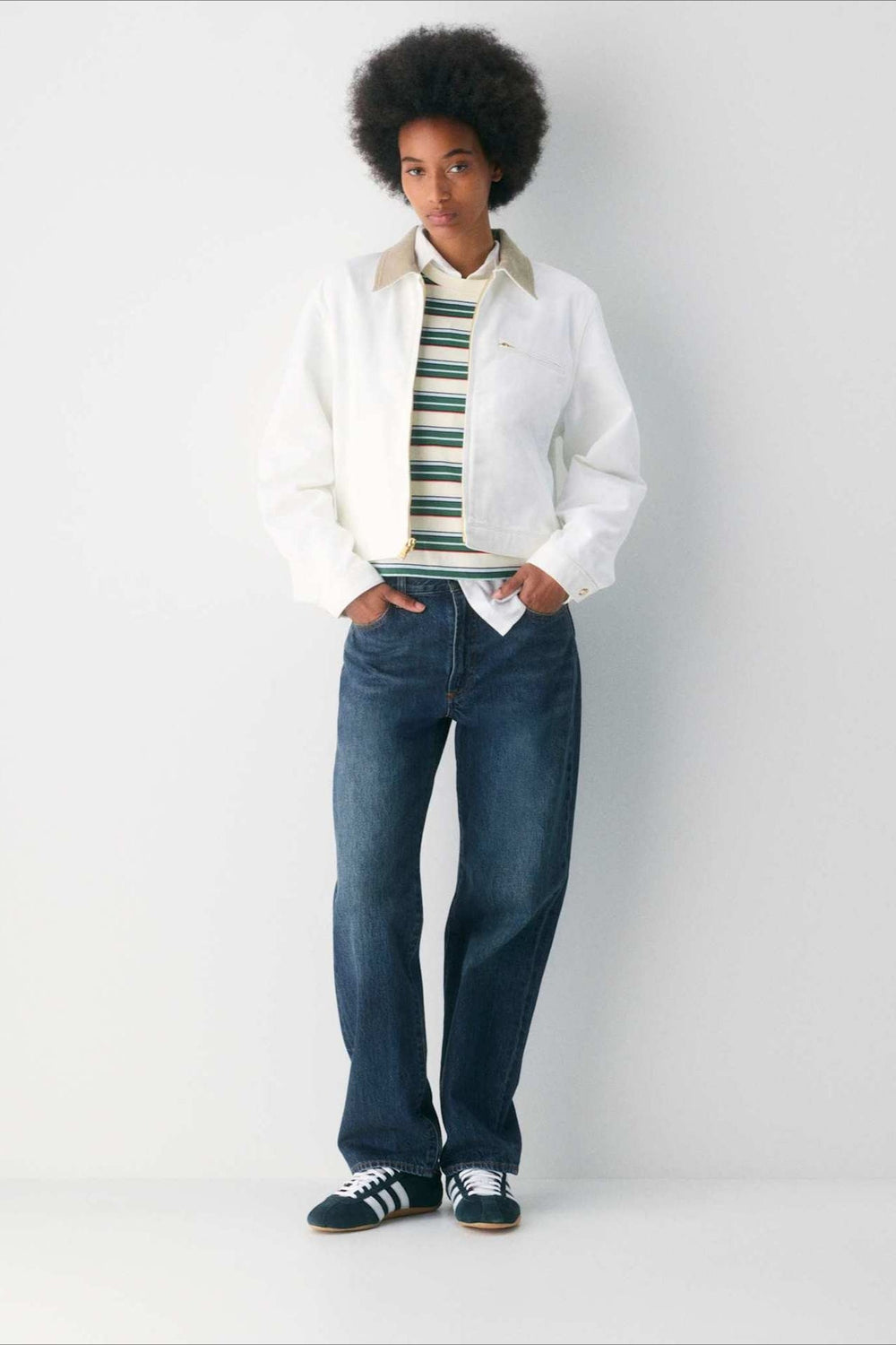 Cropped Utility Workwear Jacket