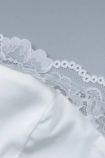 Lace Patchwork Mini Dress