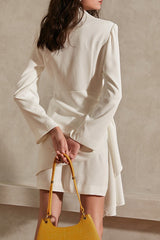 Elegant V-Neck Belted Cocktail Dress